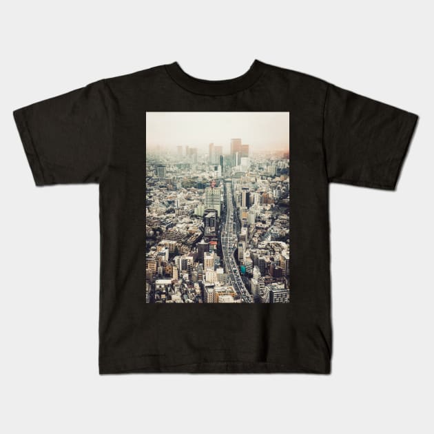 From Shibuya to Roppongi Kids T-Shirt by hraunphoto